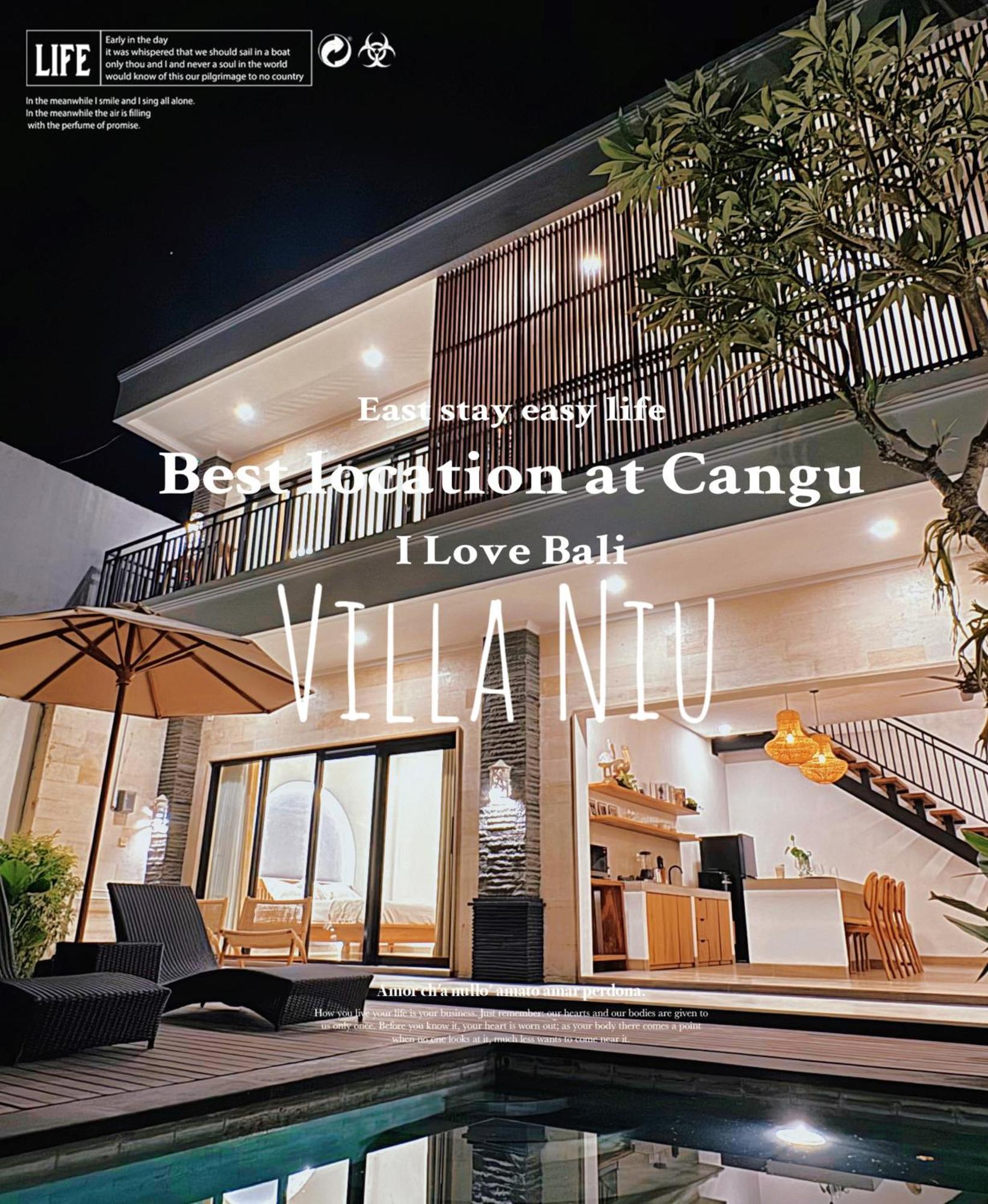 Villa Niu Center Canggu - Fattylion Buitenkant foto